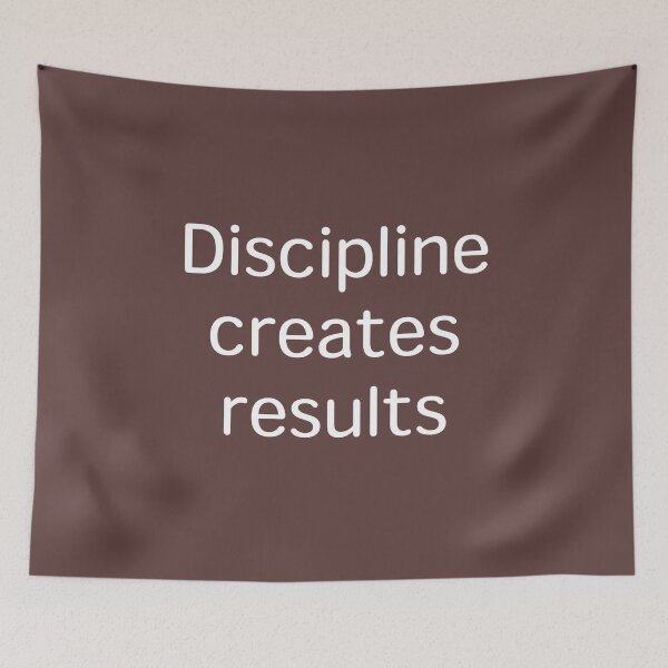 Item preview, Discipline Creates Results – Fitness & Weight Loss Mindset designed and sold by Creations by lyne.