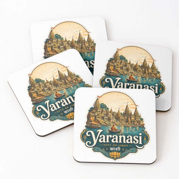 Item preview, Varanasi Ghats Spiritual Heritage Art designed and sold by ArtsyExplorer.