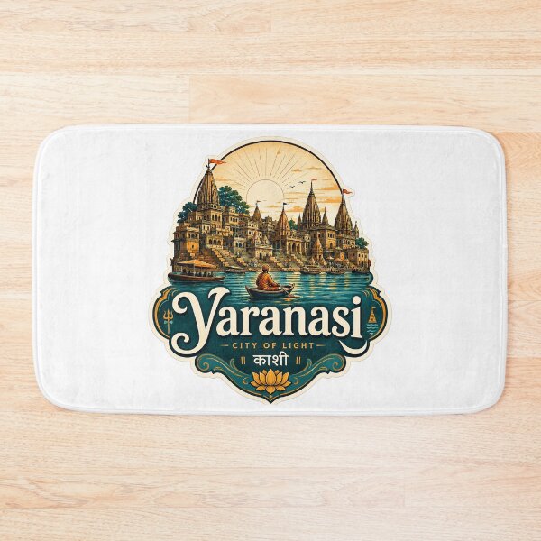 Item preview, Varanasi Ghats Spiritual Heritage Art designed and sold by ArtsyExplorer.