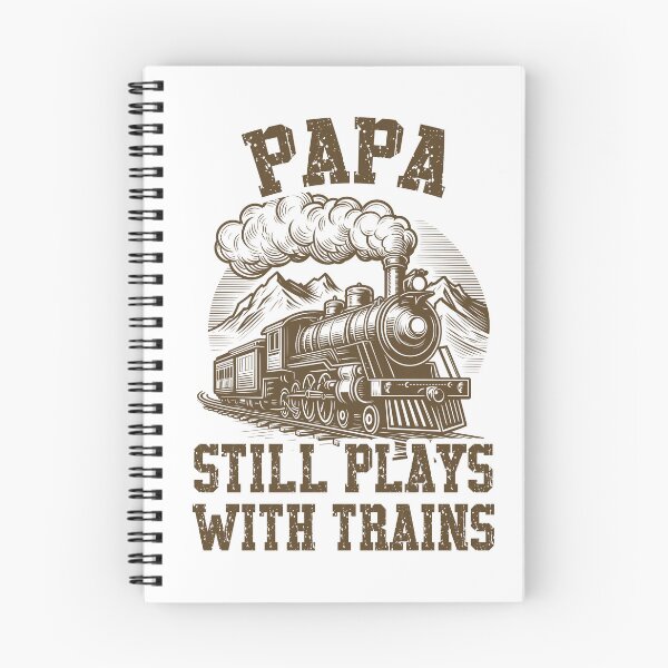 Item preview, Papa Still Plays With Trains Vintage Locomotive designed and sold by Dmetalx Art Apparel.