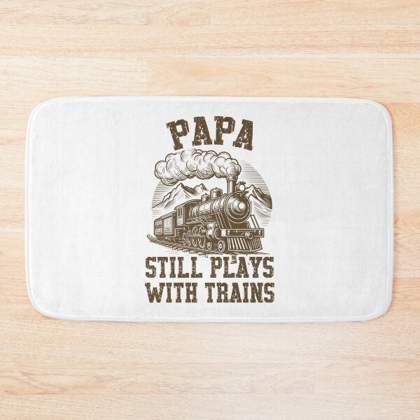 Item preview, Papa Still Plays With Trains Vintage Locomotive designed and sold by Dmetalx Art Apparel.