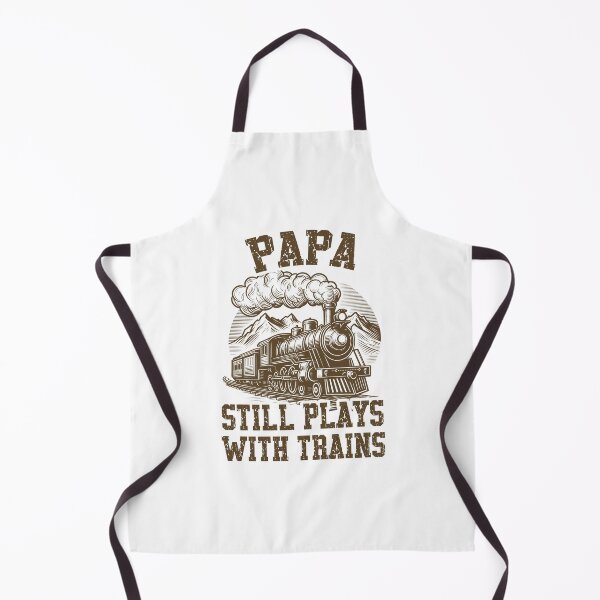 Item preview, Papa Still Plays With Trains Vintage Locomotive designed and sold by Dmetalx Art Apparel.