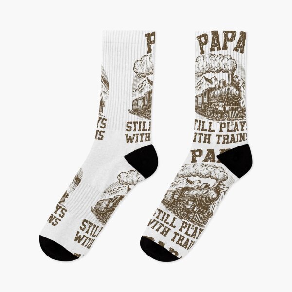 Item preview, Papa Still Plays With Trains Vintage Locomotive designed and sold by Dmetalx Art Apparel.