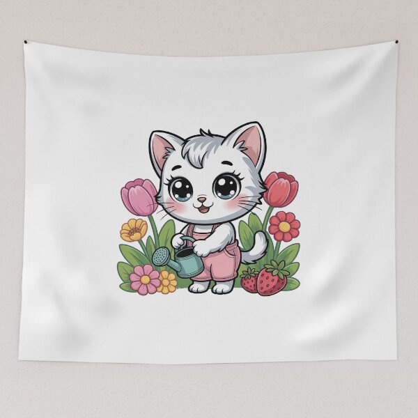 Item preview, Kitten in a Garden designed and sold by jkrphoto.