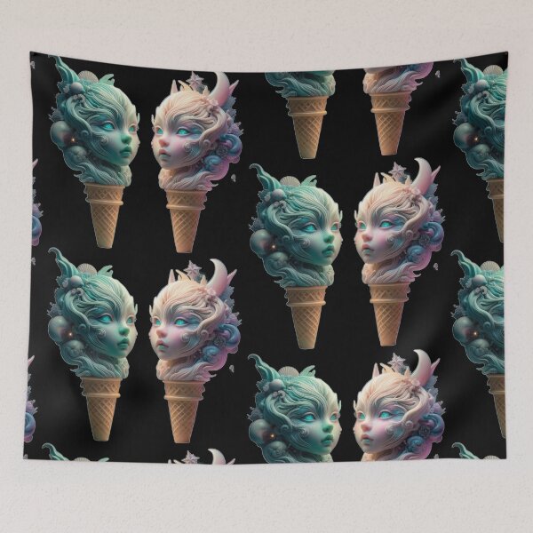 Item preview, Ethereal Fantasy Ice Cream Spirit designed and sold by LujziWorld.