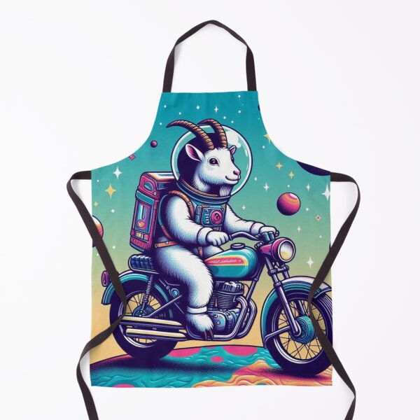 Item preview, Cosmic Rider – Astronaut Goat Motorcycle Design designed and sold by Dogandesighn.