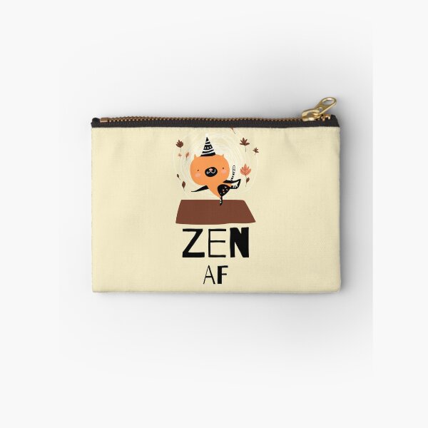 Item preview, Zen AF Cat Funny Yoga Posture Sticker designed and sold by WellspringXflow.