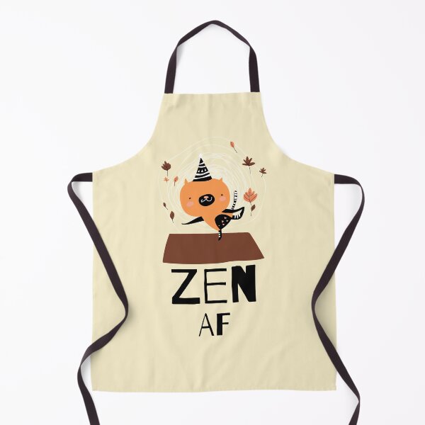Item preview, Zen AF Cat Funny Yoga Posture Sticker designed and sold by WellspringXflow.