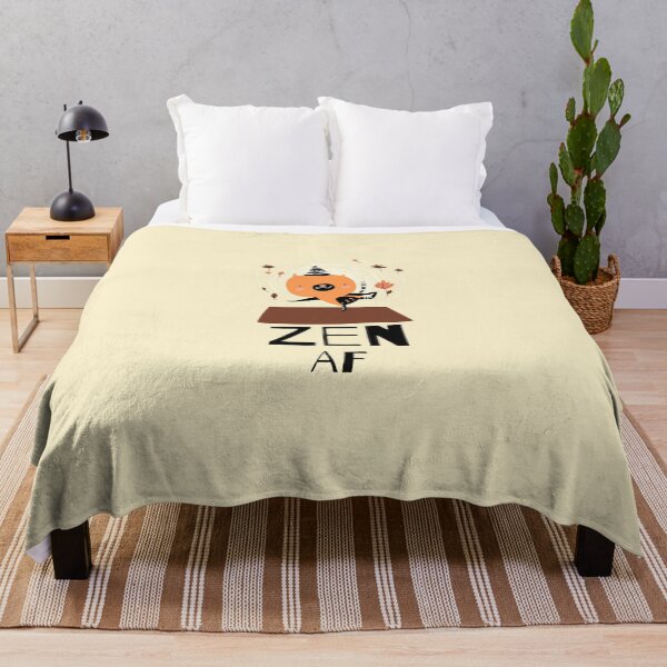 Item preview, Zen AF Cat Funny Yoga Posture Sticker designed and sold by WellspringXflow.