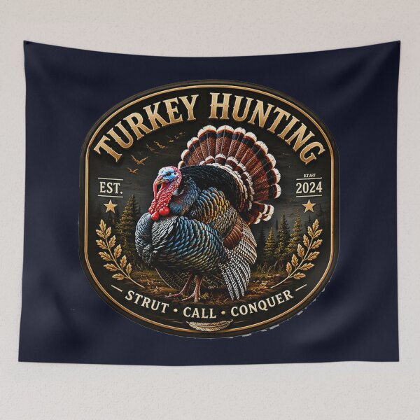 Item preview, Midnight Strut Turkey Hunting Logo designed and sold by TammyHunterArt.