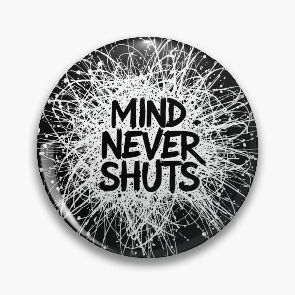 Item preview, Mind Never Shuts - Overthinking Aesthetic - Minimalist Graphic Tee designed and sold by Design_Your_Day.