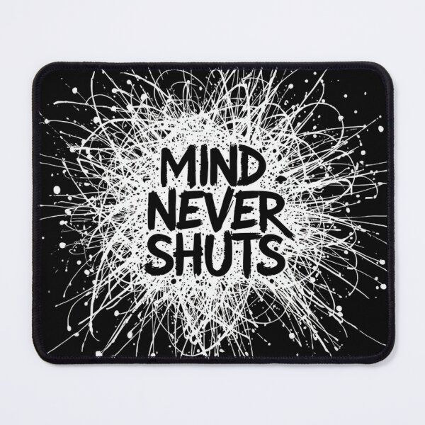 Item preview, Mind Never Shuts - Overthinking Aesthetic - Minimalist Graphic Tee designed and sold by Design_Your_Day.