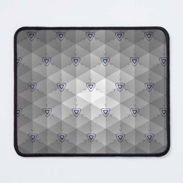 Item preview, Monochrome Geometric Shield Pattern designed and sold by IntelliMindDesigns.