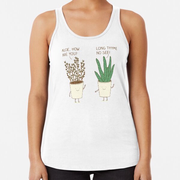 garden etiquette Racerback Tank Top