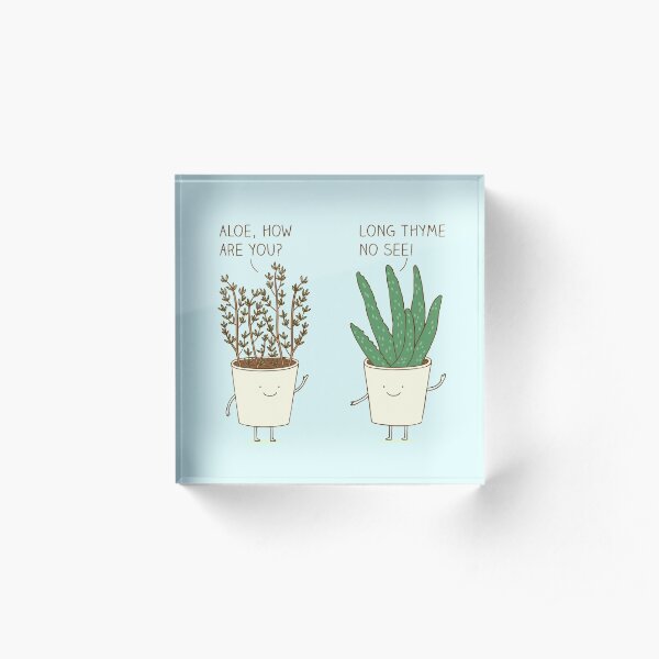 garden etiquette Acrylic Block