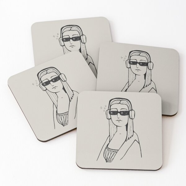 Item preview, Trendy renaissance queen with headphones designed and sold by SO-studio-art.