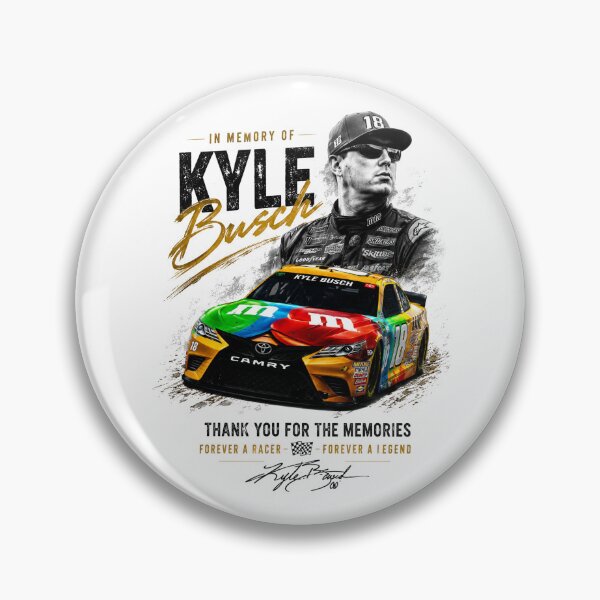 Item preview, RIP Kyle Busch Rowdy Tribute In Memory Motorsport Graphic designed and sold by STVSpinsDesign.