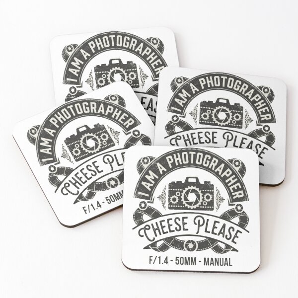 Item preview, Vintage Photographer Emblem - 'Cheese Please' Camera & Film Design designed and sold by GG-Graphics.
