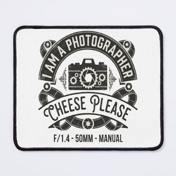 Item preview, Vintage Photographer Emblem - 'Cheese Please' Camera & Film Design designed and sold by GG-Graphics.