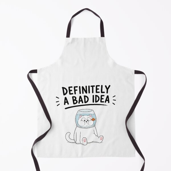 Item preview, Definitely A Bad Idea Funny Cat Shirt | Cute Goldfish Bowl Meme Design designed and sold by Unik Design.