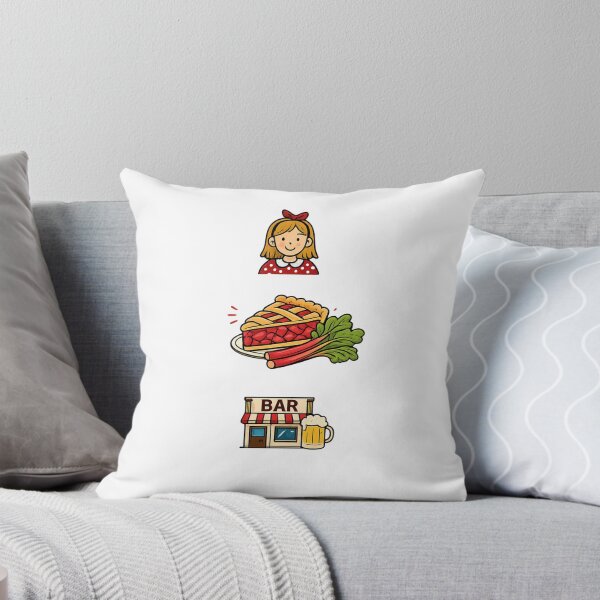 Item preview, Barbara's rhubarb bar emojis designed and sold by Pop, Culture and Stuff.