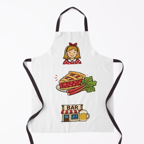 Item preview, Barbara's rhubarb bar emojis designed and sold by Pop, Culture and Stuff.