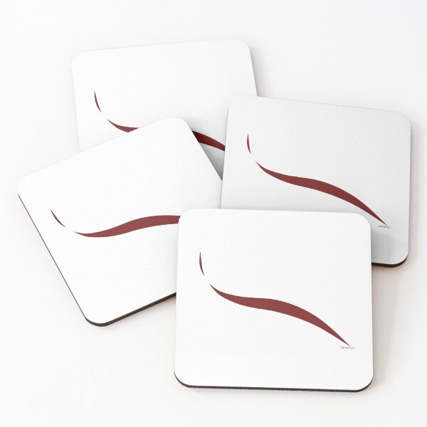Item preview, LensDyn Crimson Minimalist Elegant Wave Photographic Art designed and sold by LensDyn™.