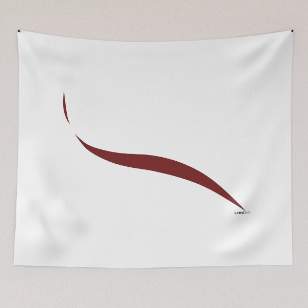 Item preview, LensDyn Crimson Minimalist Elegant Wave Photographic Art designed and sold by LensDyn™.