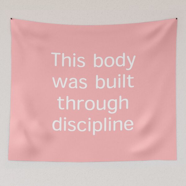 Item preview, This body was built through discipline – Fitness & Weight Loss Mindset designed and sold by Creations by lyne.