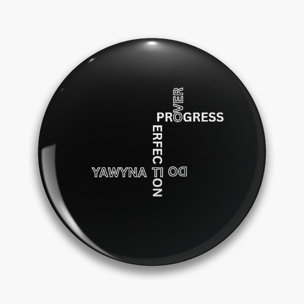 Item preview, Progress Over Perfection - Crossword Typography Art designed and sold by thazinart.