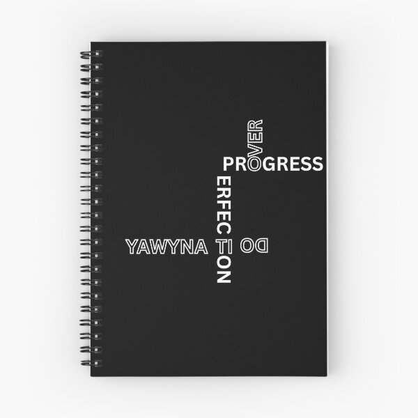 Item preview, Progress Over Perfection - Crossword Typography Art designed and sold by thazinart.