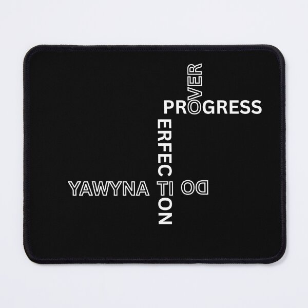 Item preview, Progress Over Perfection - Crossword Typography Art designed and sold by thazinart.