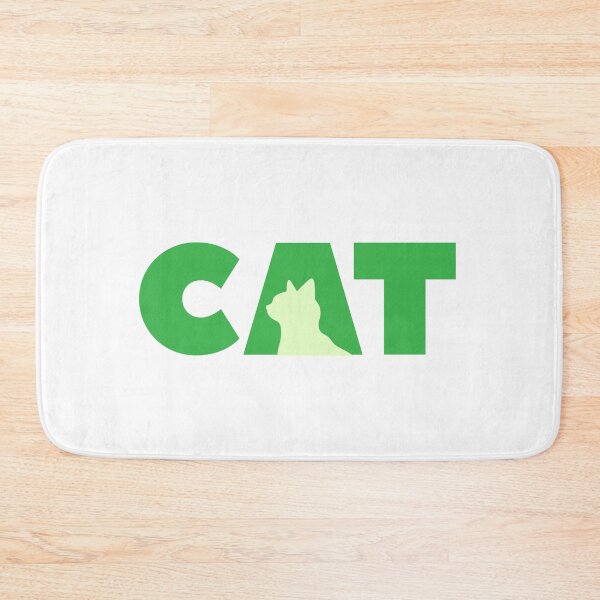 Item preview, Minimalist illustrated Green Cat designed and sold by LettersCrafted.