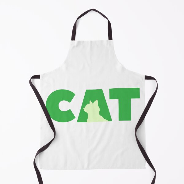 Item preview, Minimalist illustrated Green Cat designed and sold by LettersCrafted.