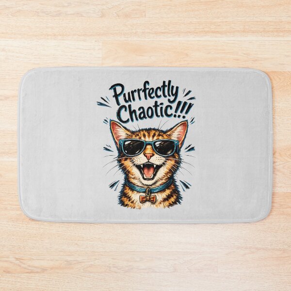 Item preview, Purrfectly Chaotic Funny Cat Graphic Design designed and sold by PrintandJoy.