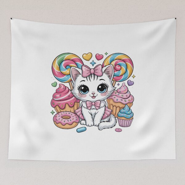 Item preview, Kitten with Sweets designed and sold by jkrphoto.