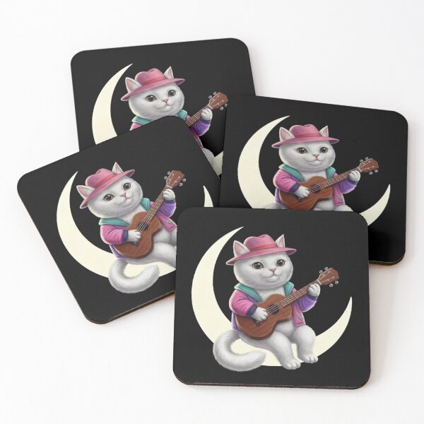 Item preview, Moonlight Melody – Cosmic Cat Design designed and sold by Dogandesighn.