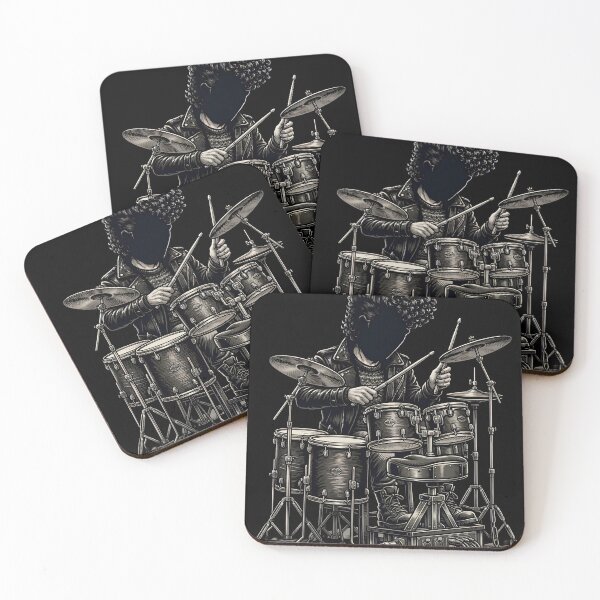 Item preview, Rock Drummer Silhouette Vector Art designed and sold by M.Store.