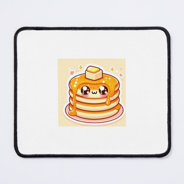 Item preview, Kawaii Pancake Stack Sticker | Chibi Fluffy Pancakes with Honey and Butter designed and sold by PastelPawsArt.
