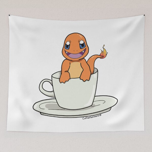 Item preview, Fire Dragon Teacup  designed and sold by CoffeeTechNerd.