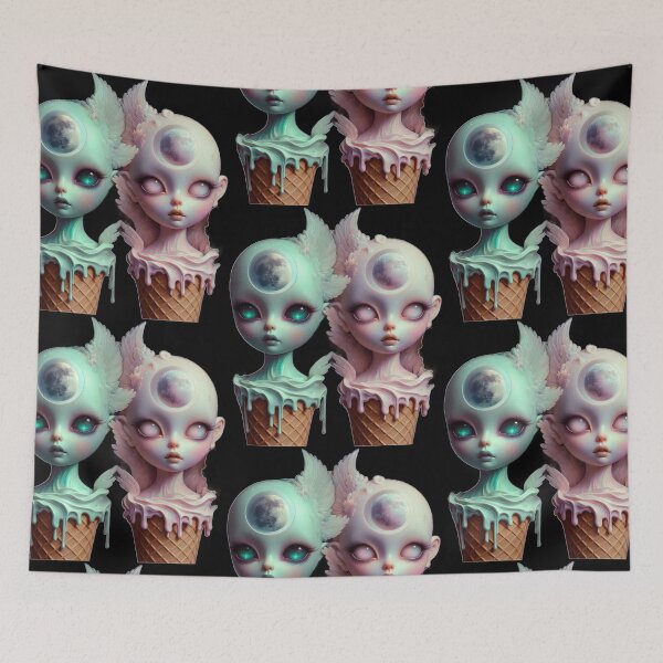 Item preview, Moon Angel Ice Cream Surrealism designed and sold by LujziWorld.
