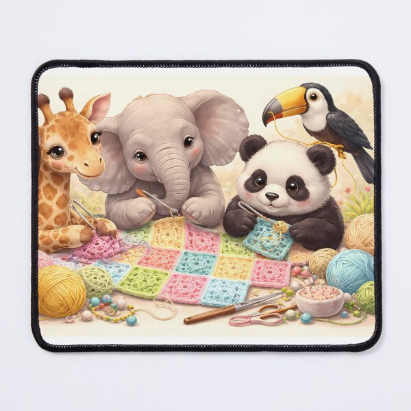 Item preview, Animals Knitting Together designed and sold by cuprum.