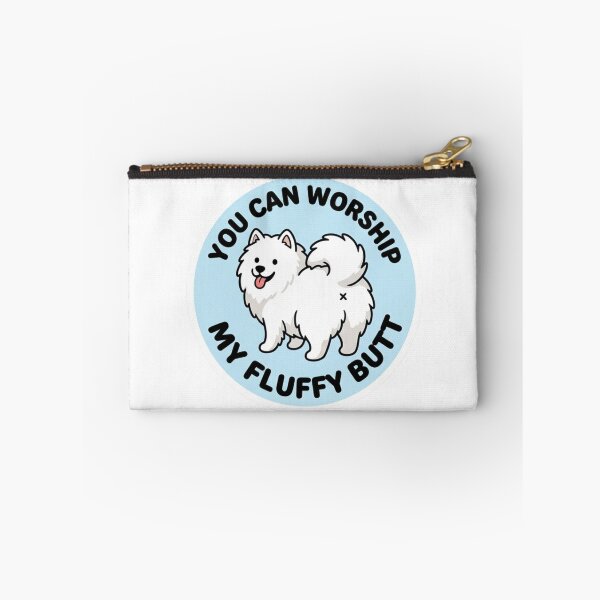 Item preview, You Can Worship My Fluffy Butt Doodle Samoyed Dog Meme designed and sold by DailyStruggleCo.