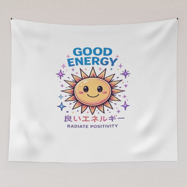 Item preview, Radiating good energy with Asian characters designed and sold by Ahmedsyde.