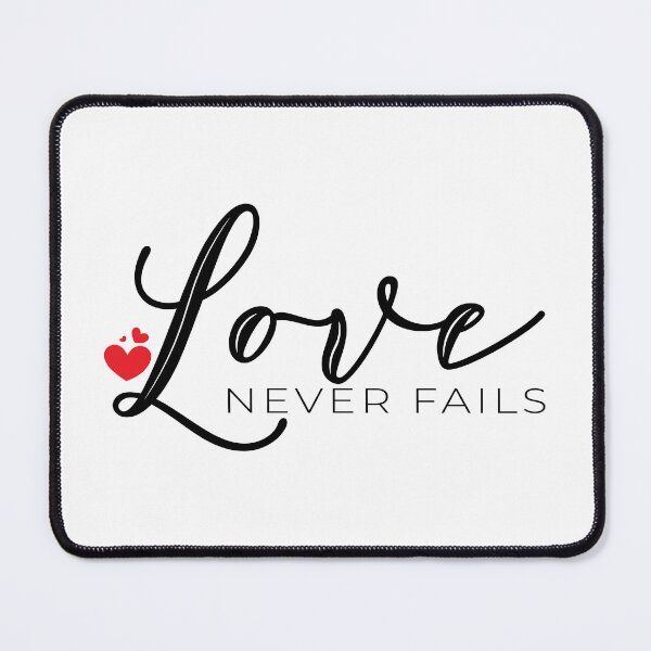 Item preview, Love Never Fails – Christian Scripture designed and sold by Verse & Vibes.