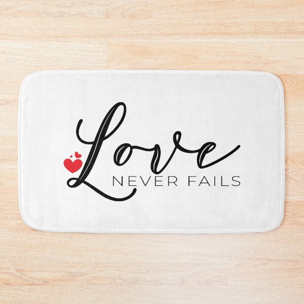 Item preview, Love Never Fails – Christian Scripture designed and sold by Verse & Vibes.