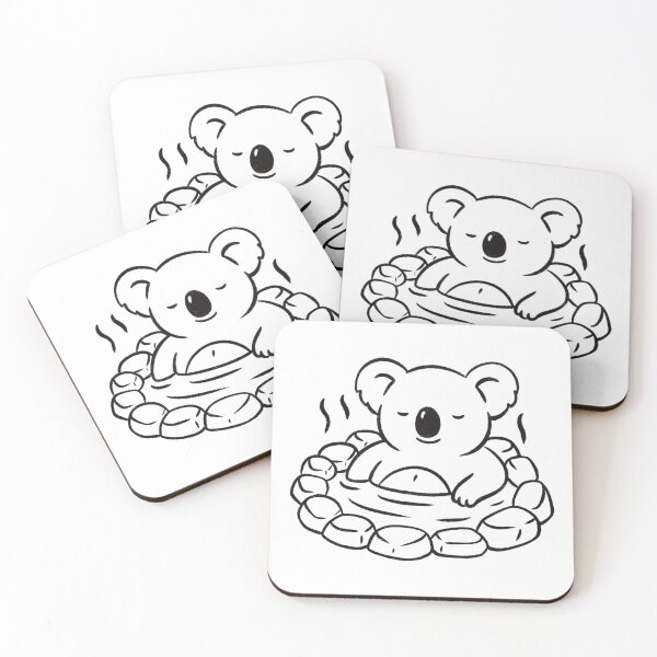 Item preview, Cute Koala in Japanese Onsen designed and sold by Milovidova.
