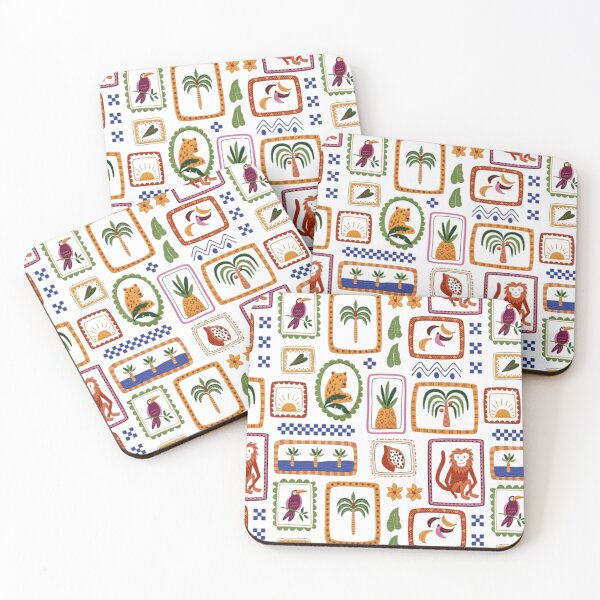 Item preview, Tropical Gallery Pattern - Jungle Frames and Fruit Art designed and sold by Rangmanch.
