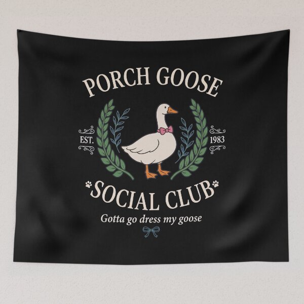 Item preview, Porch Goose Club Wreath Retro Bird  designed and sold by Sugengthecraftd.