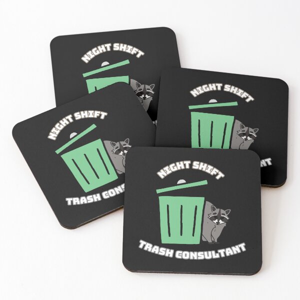 Item preview, Night Shift Trash Consultant Funny Raccoon designed and sold by SoftAuraStudi0.